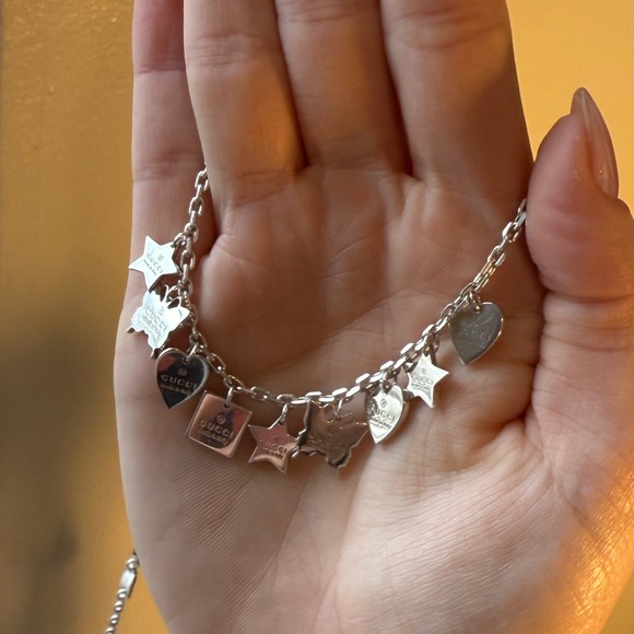 Gucci Silver Multi-Charm Necklace - Picture 3 of 10